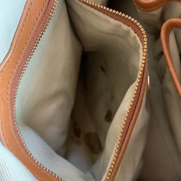 Brown Leather Tory Burch Tote - Picture 7 of 8
